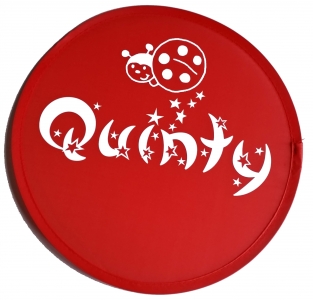 Frisbee met naam in rood
